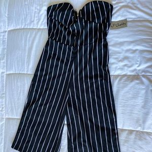 Pinstriped Romper